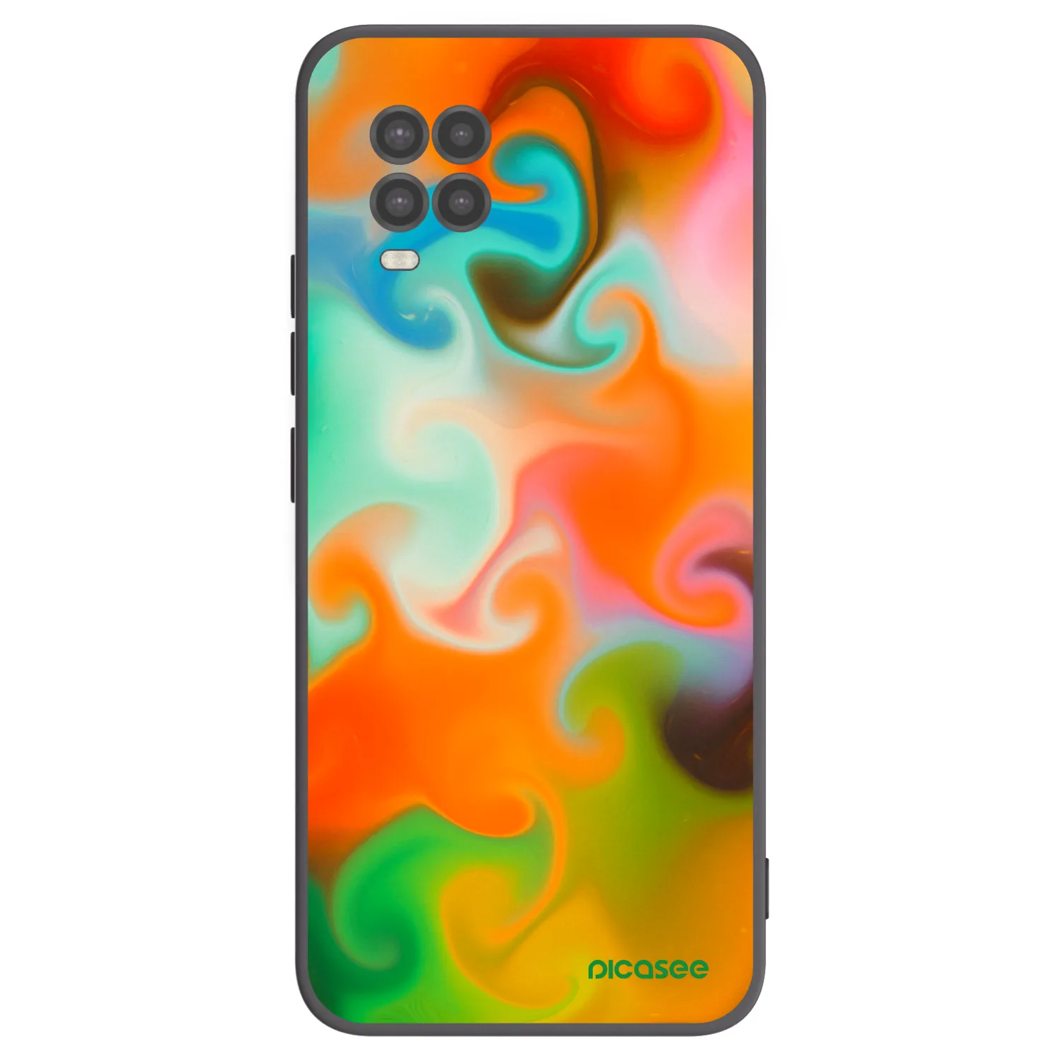 Picasee Xiaomi Mi 10 Lite Hülle - Schwarzes Silikon - Juice