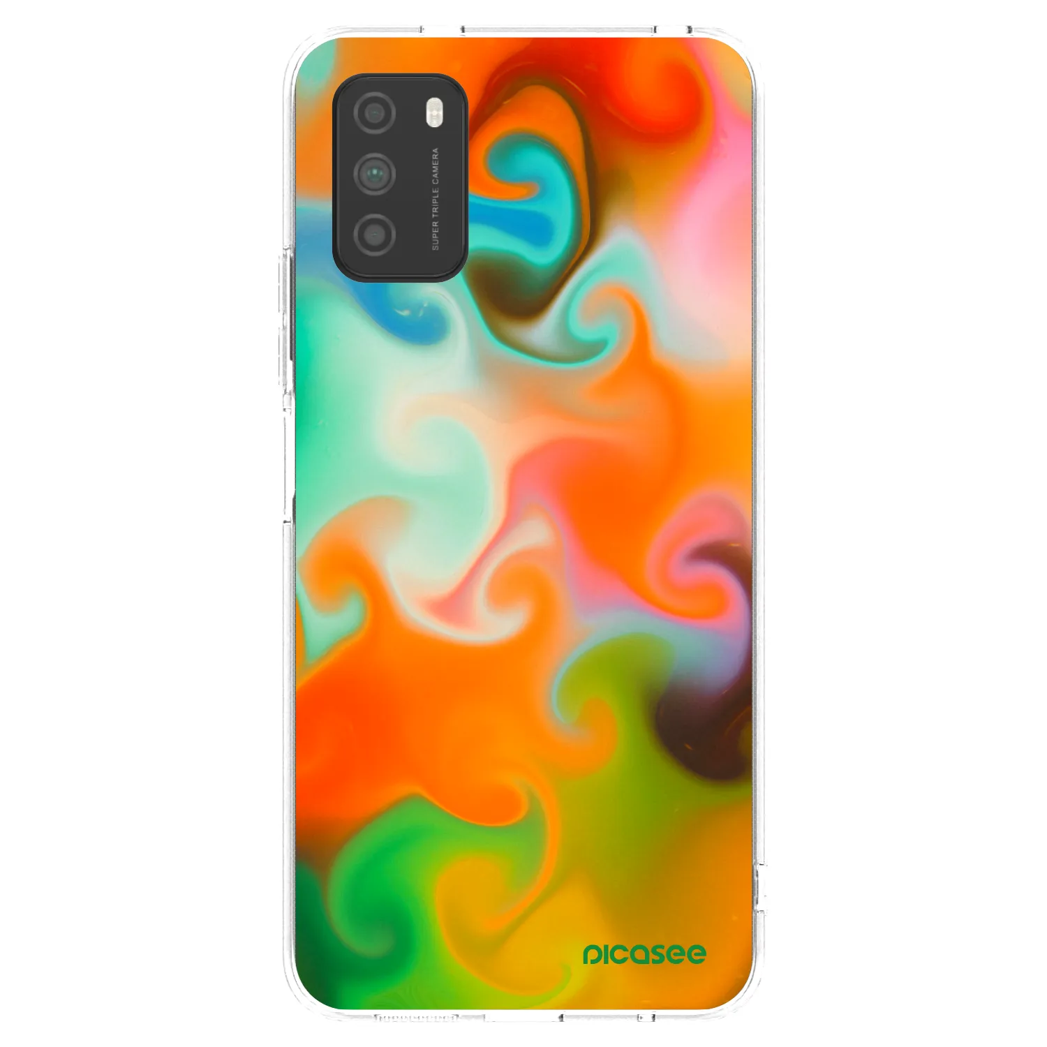 Picasee Xiaomi Poco M3 Hülle - Transparentes Silikon - Juice