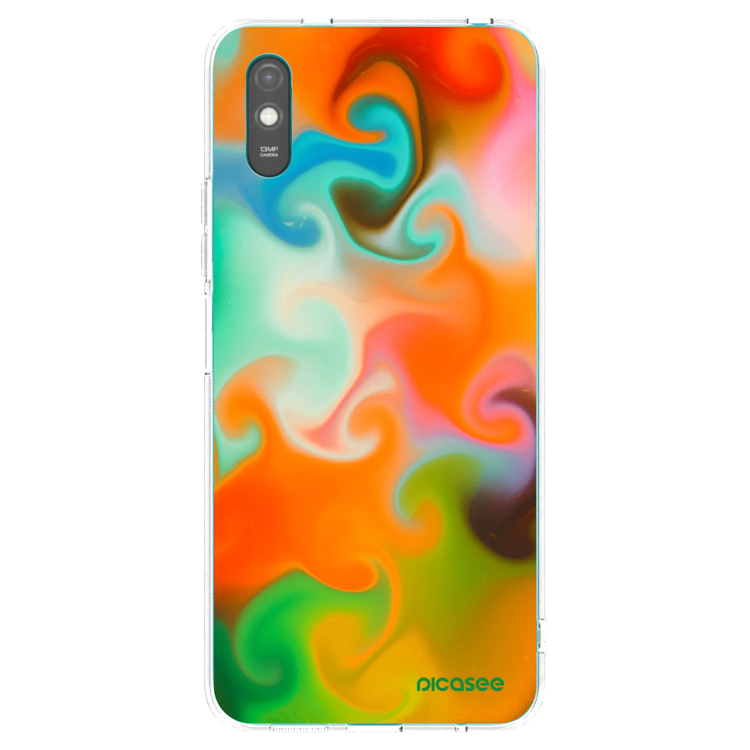 Picasee Xiaomi Redmi 9AT Hülle - Transparentes Silikon - Juice