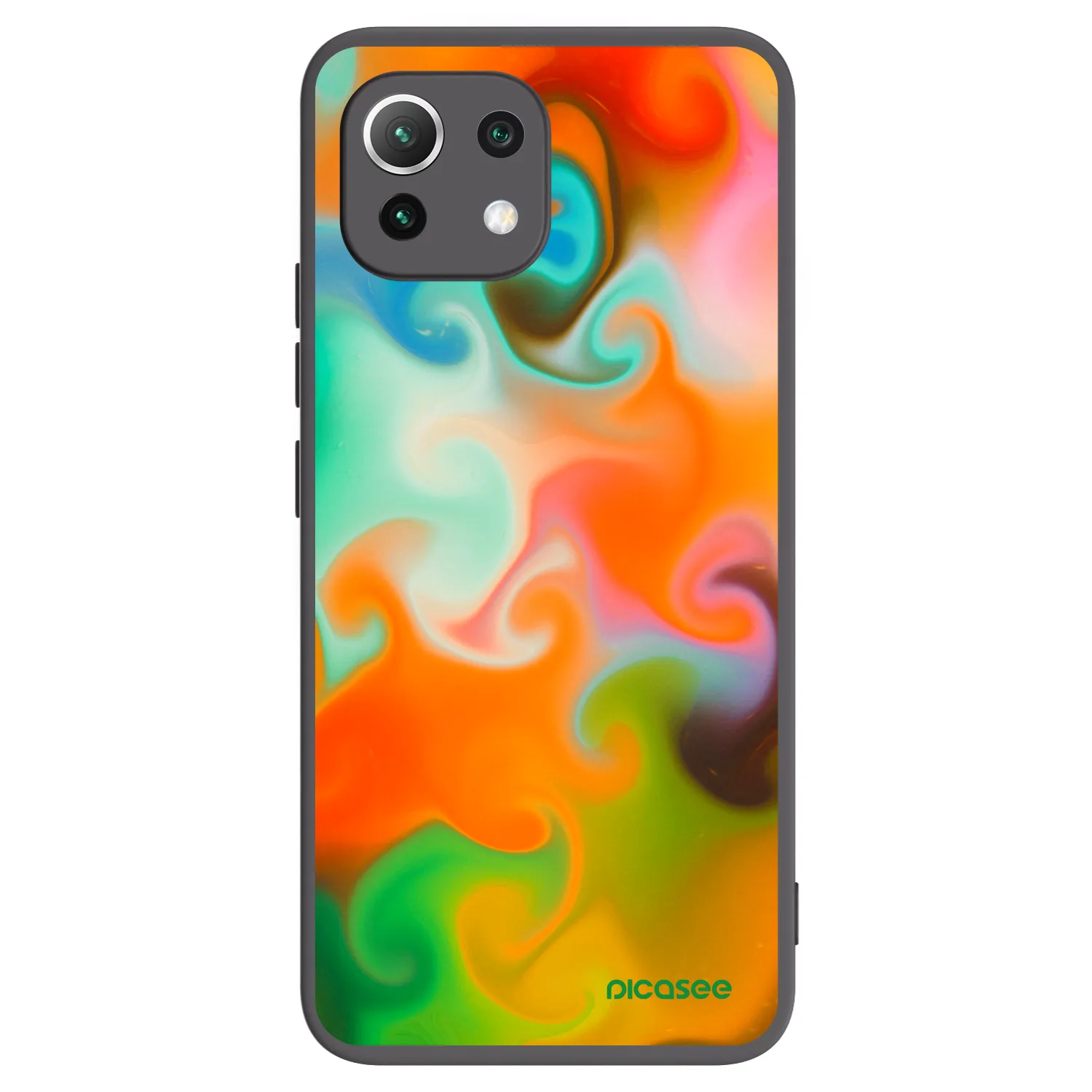 Picasee Xiaomi Mi 11 Lite Hülle - Schwarzes Silikon - Juice