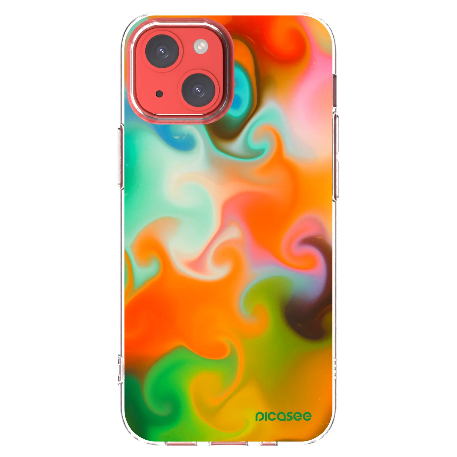 Picasee Apple iPhone 13 mini Hülle - Transparentes Silikon - Juice