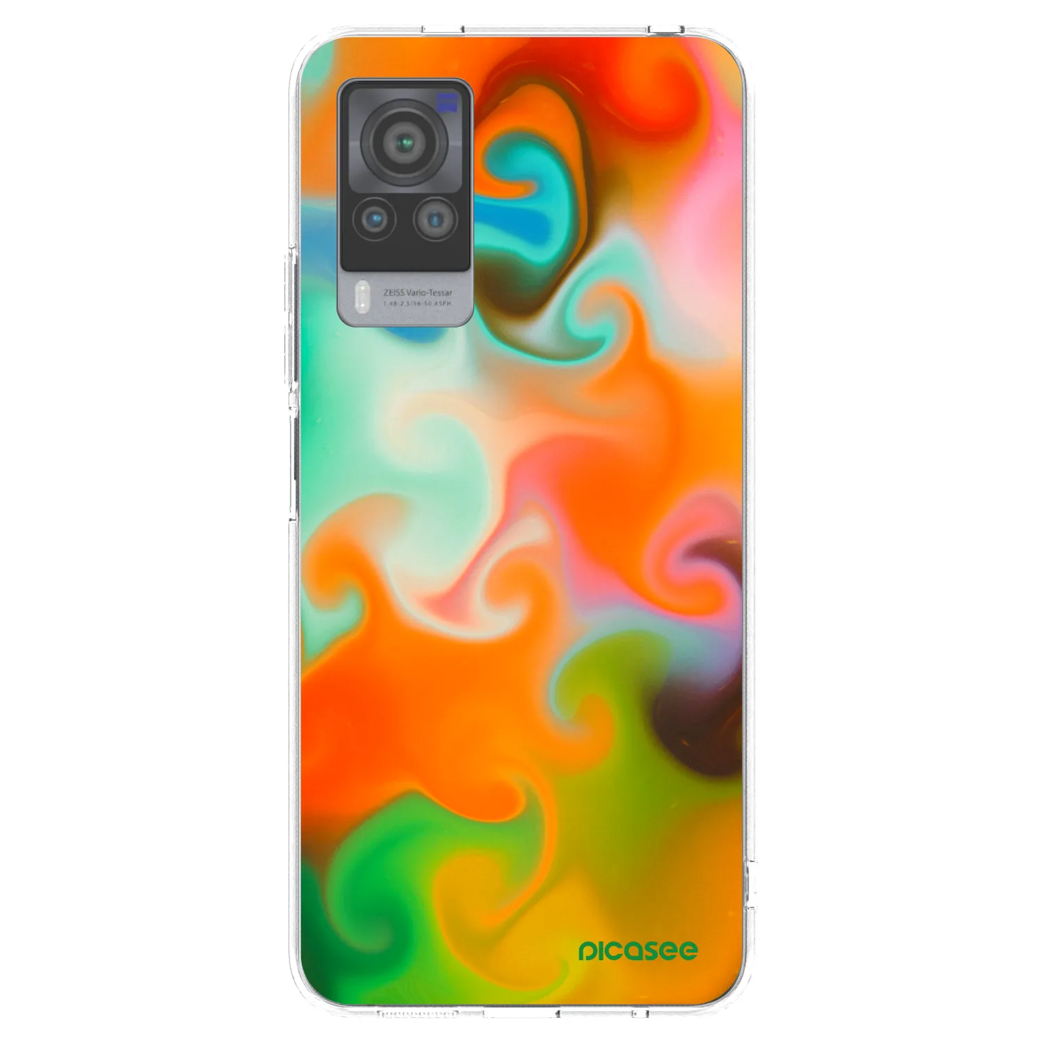 Picasee Vivo X60 Pro 5G Hülle - Transparentes Silikon - Juice