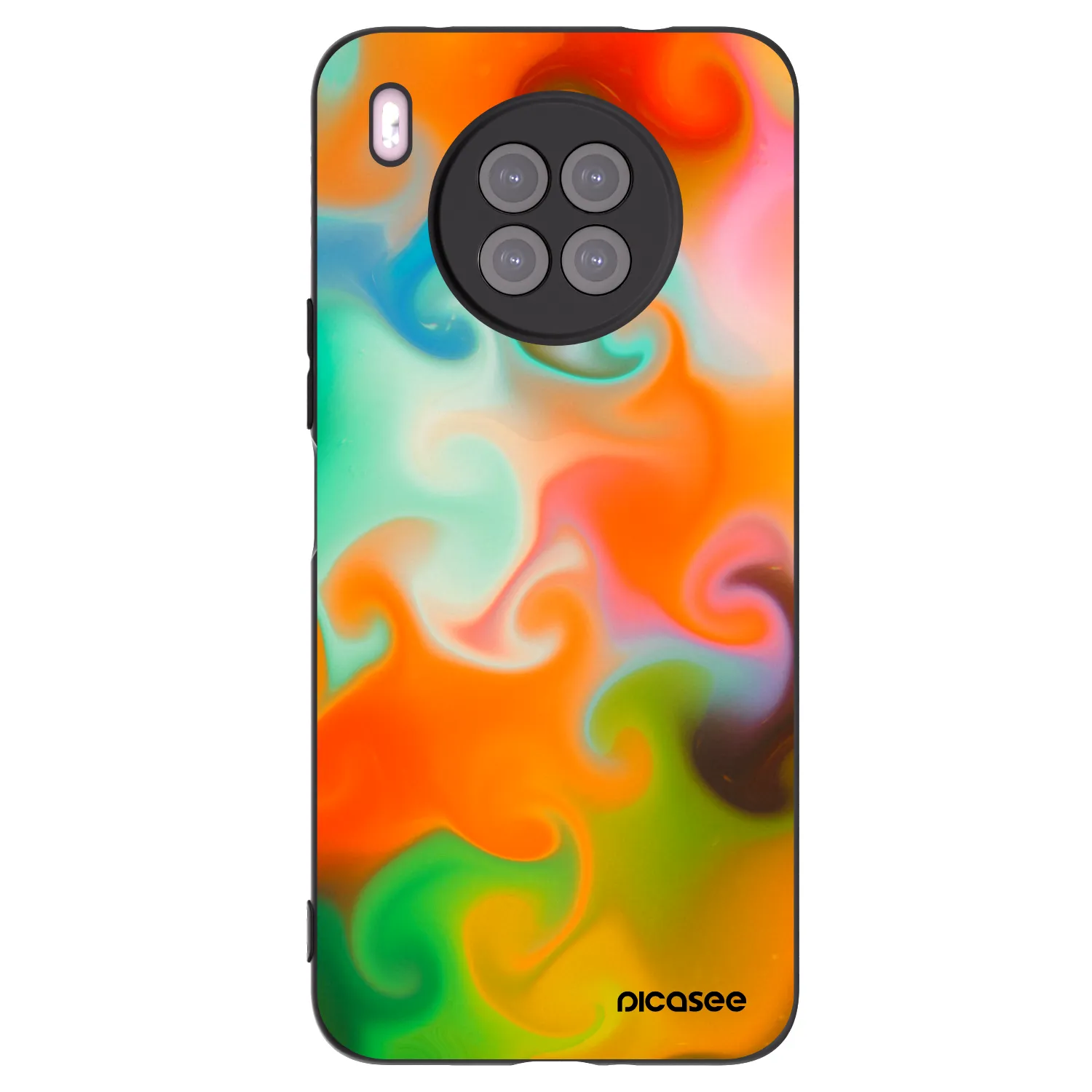 Picasee Huawei Nova 8i Hülle - Schwarzes Silikon - Juice