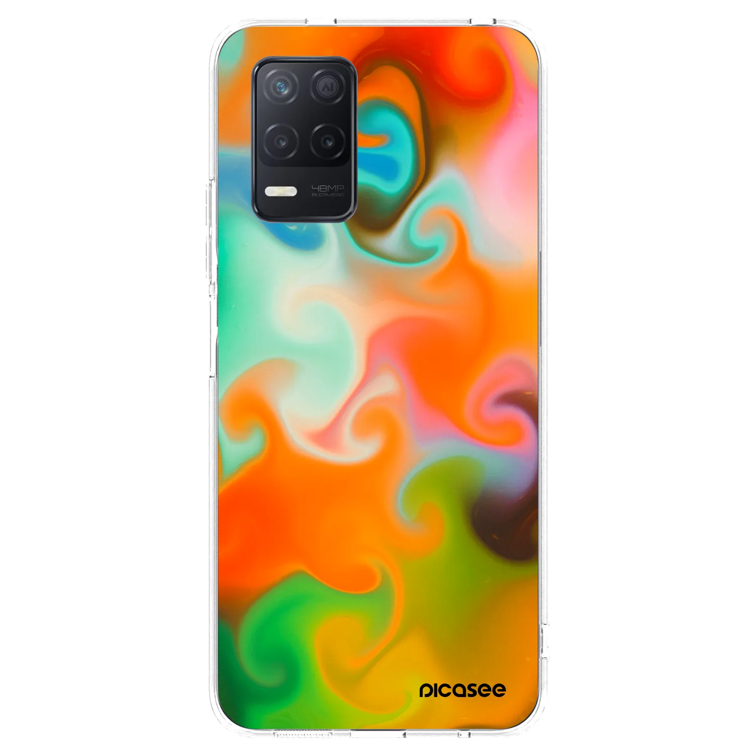Picasee Realme 8 5G Hülle - Transparentes Silikon - Juice