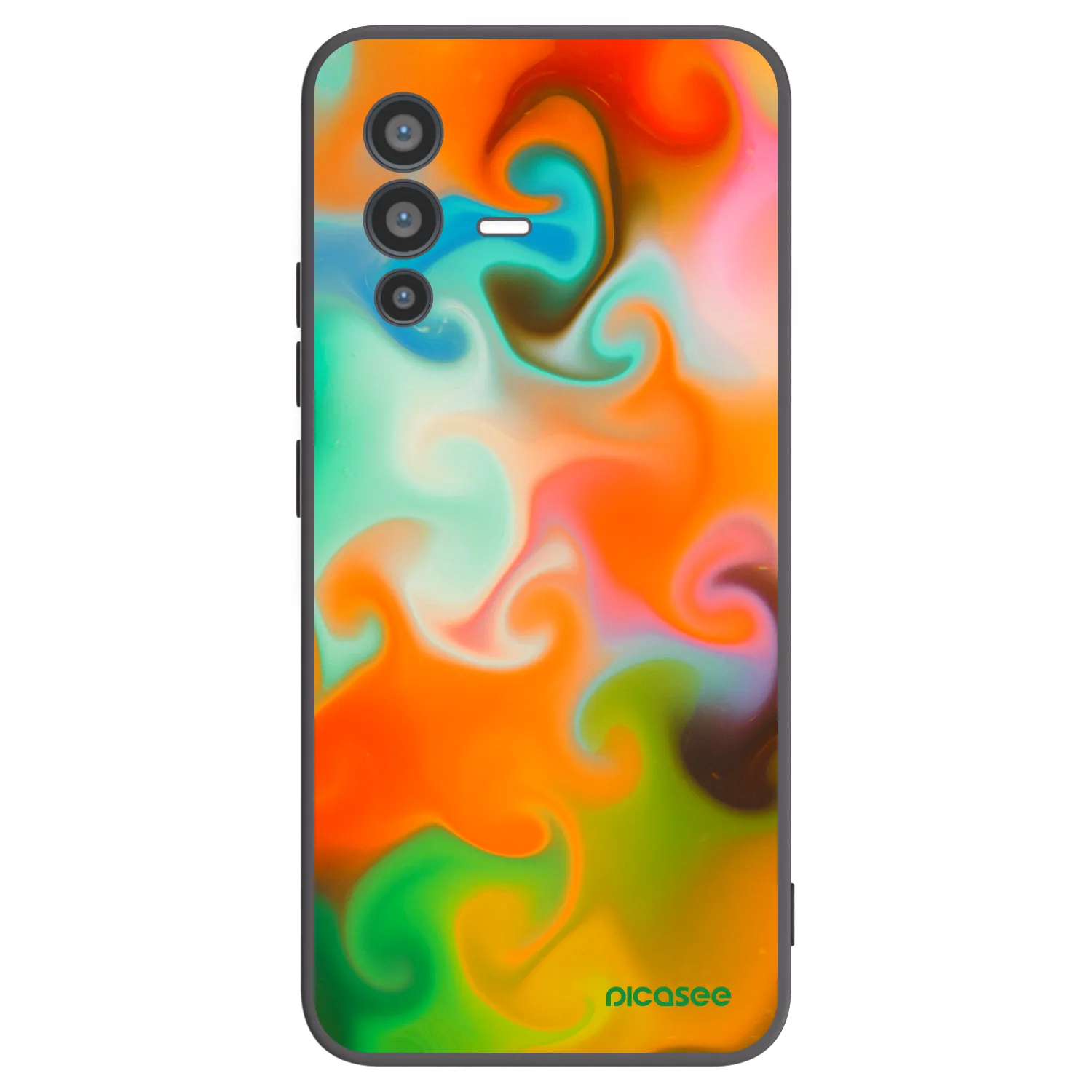 Picasee Vivo V23 5G Hülle - Schwarzes Silikon - Juice