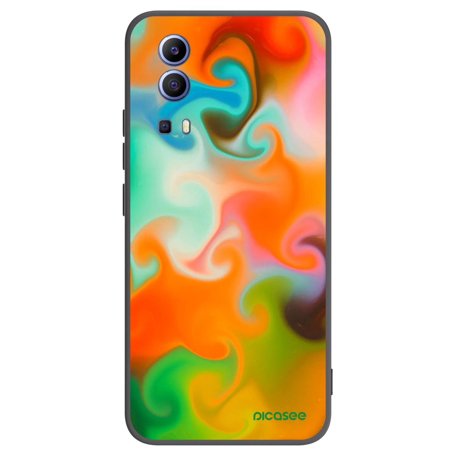 Picasee Vivo Y52 5G Hülle - Schwarzes Silikon - Juice