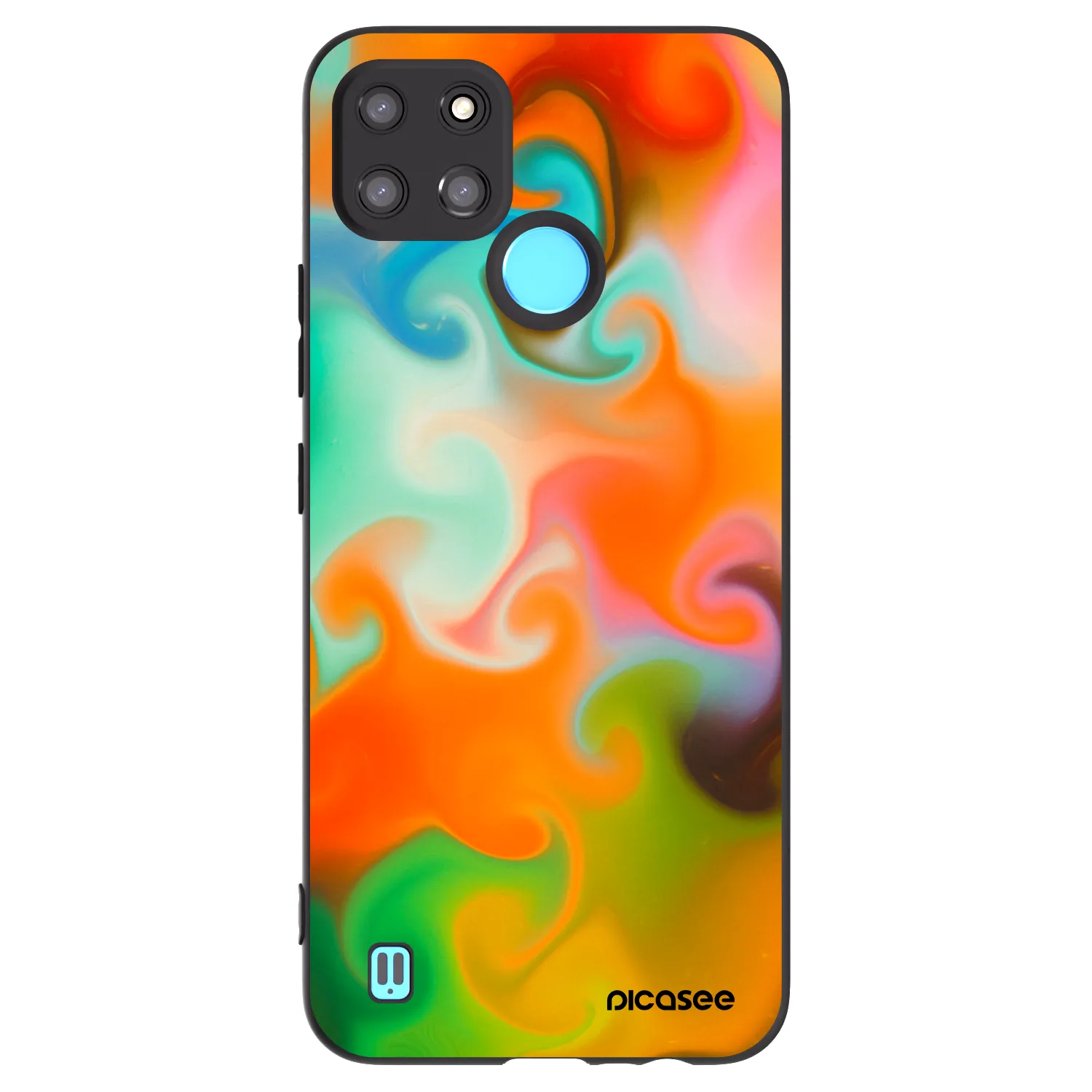 Picasee Realme C21Y Hülle - Schwarzes Silikon - Juice