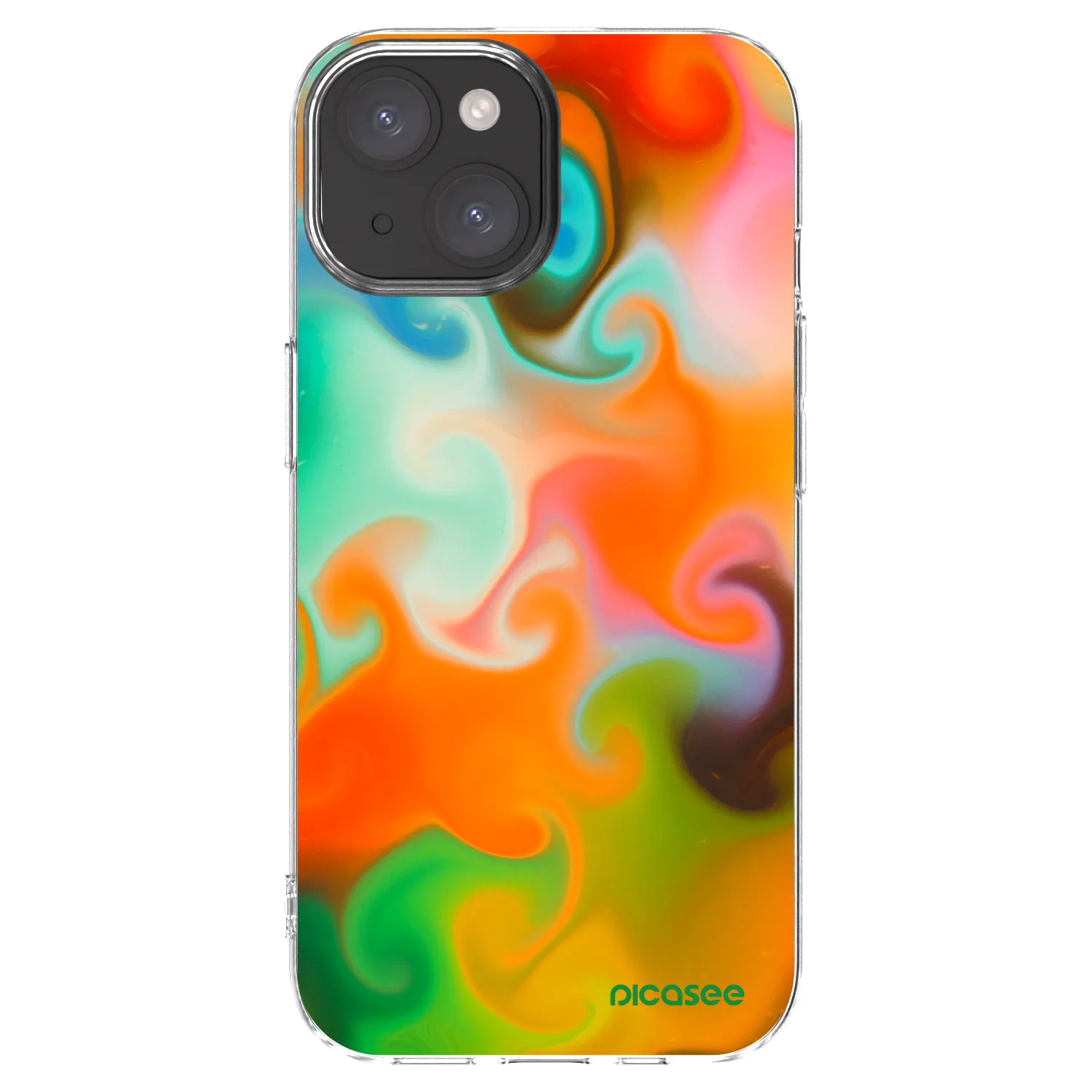 Picasee Apple iPhone 15 Hülle - Transparentes Silikon - Juice