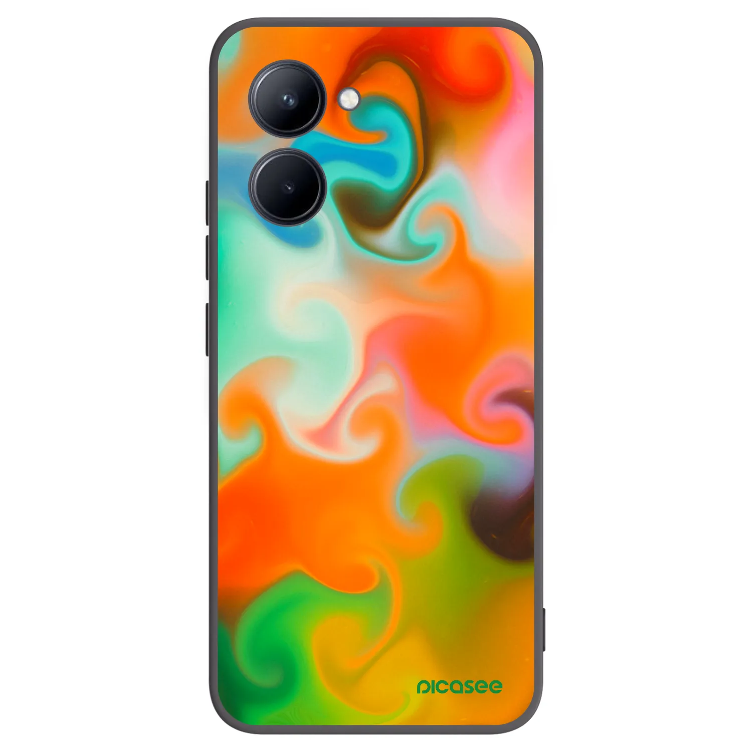 Picasee Realme C33 (2023) Hülle - Schwarzes Silikon - Juice
