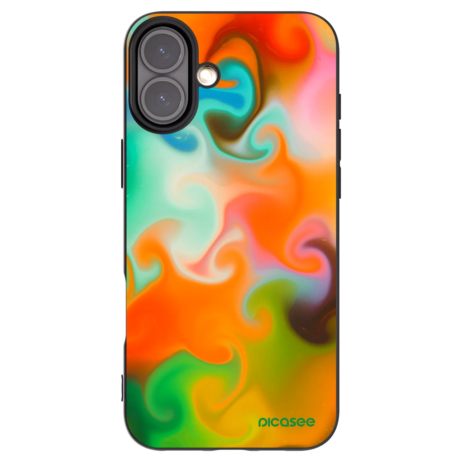 Picasee Apple iPhone 16 Plus Hülle - Schwarzes Silikon - Juice