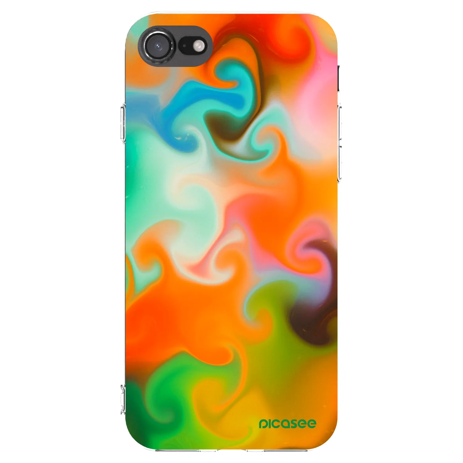 Picasee Apple iPhone 7 Hülle - Transparentes Silikon - Juice