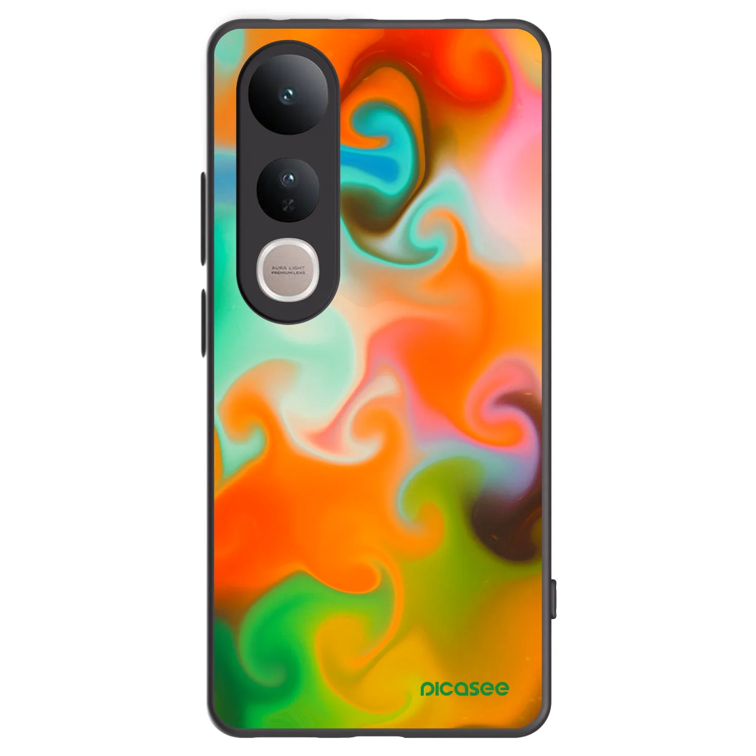 Picasee Vivo V50 Lite 5G Hülle - Schwarzes Silikon - Juice