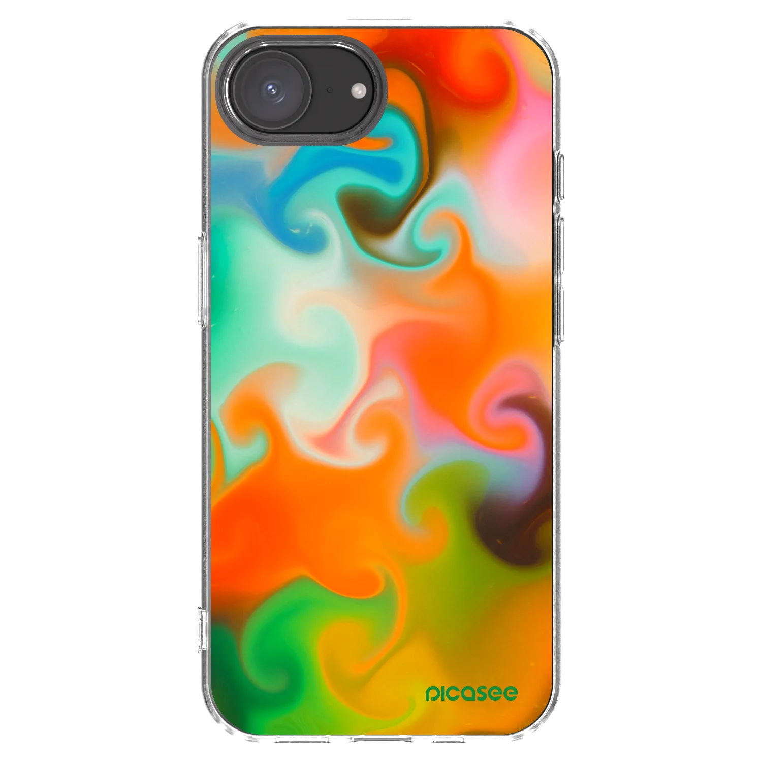 Picasee Apple iPhone 17e Hülle - Transparentes Silikon - Juice