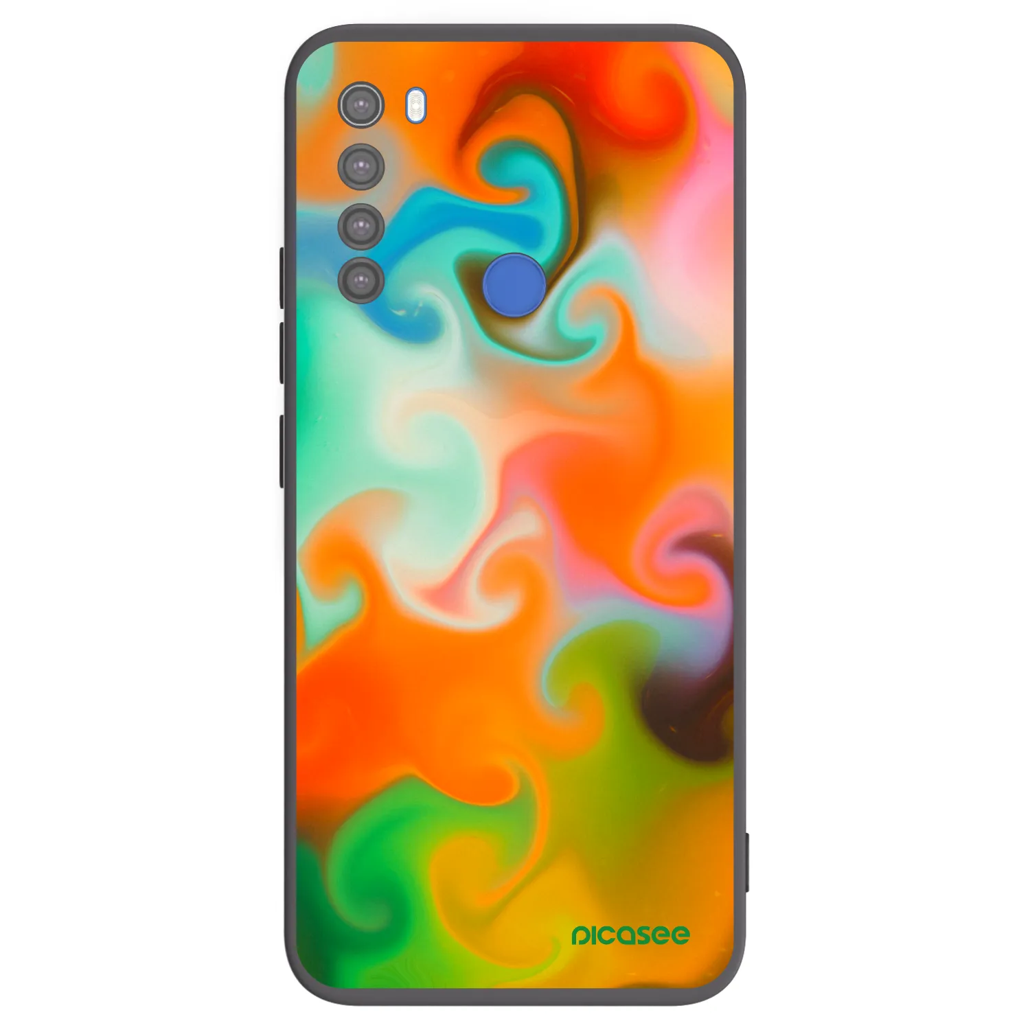 Picasee Xiaomi Redmi Note 8T Hülle - Schwarzes Silikon - Juice