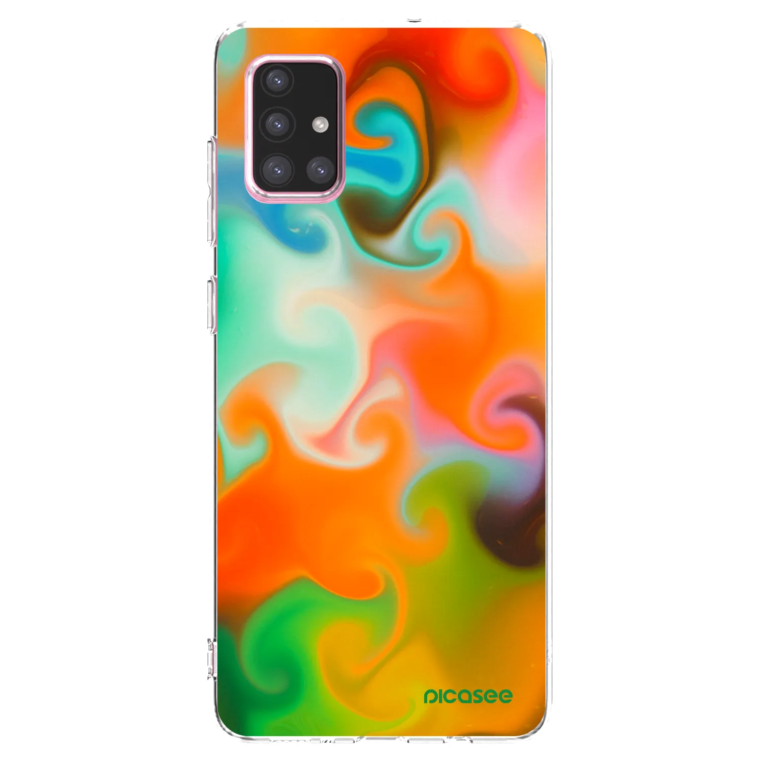 Picasee Samsung Galaxy A71 A715F Hülle - Transparentes Silikon - Juice