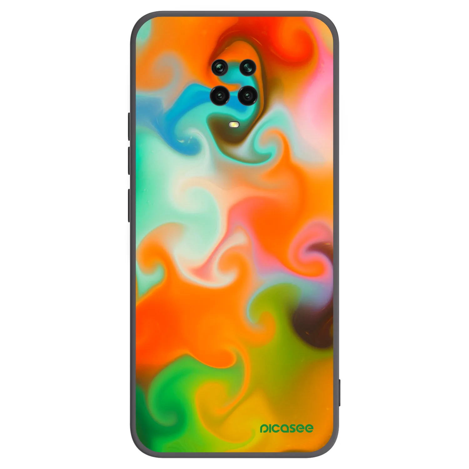 Picasee Xiaomi Redmi Note 9 Pro Hülle - Schwarzes Silikon - Juice
