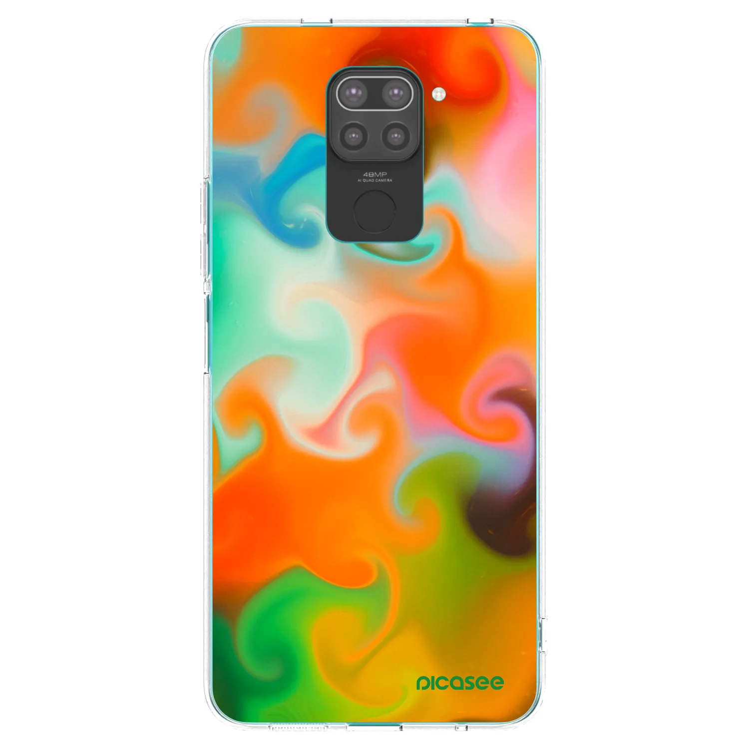 Picasee Xiaomi Redmi Note 9 Hülle - Schwarzes Silikon - Juice