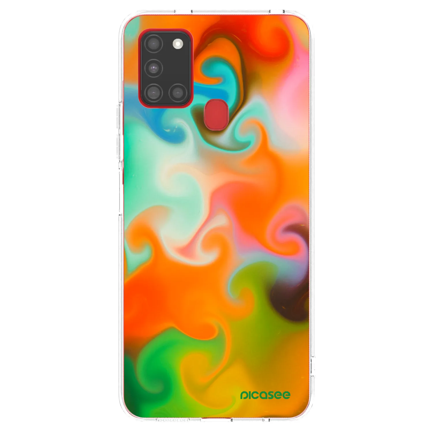 Picasee Samsung Galaxy A21s Hülle - Transparentes Silikon - Juice