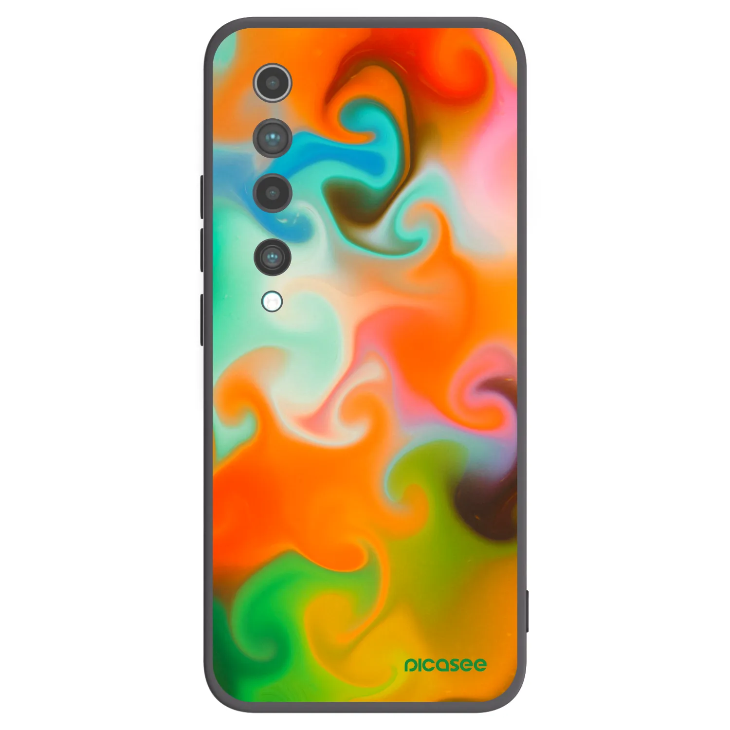 Picasee Xiaomi Mi 10 Hülle - Schwarzes Silikon - Juice