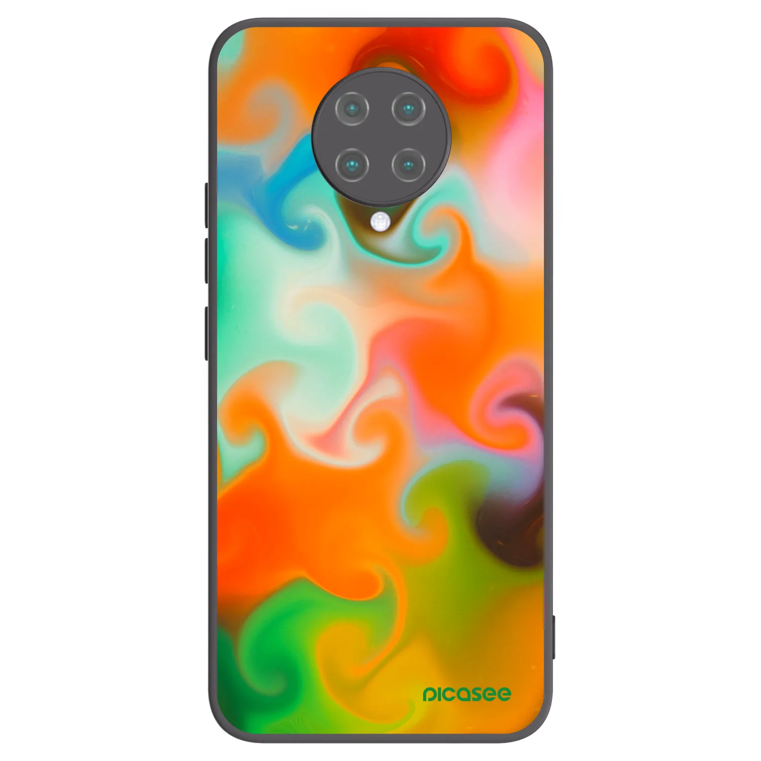 Picasee Xiaomi Poco F2 Pro Hülle - Schwarzes Silikon - Juice