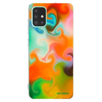 Picasee Samsung Galaxy M31s Hülle - Transparentes Silikon - Juice