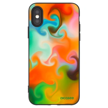 Picasee Apple iPhone X/XS Hülle - Schwarzes Silikon - Juice
