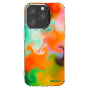 Picasee Apple iPhone 15 Pro Hülle - Transparentes Silikon - Juice