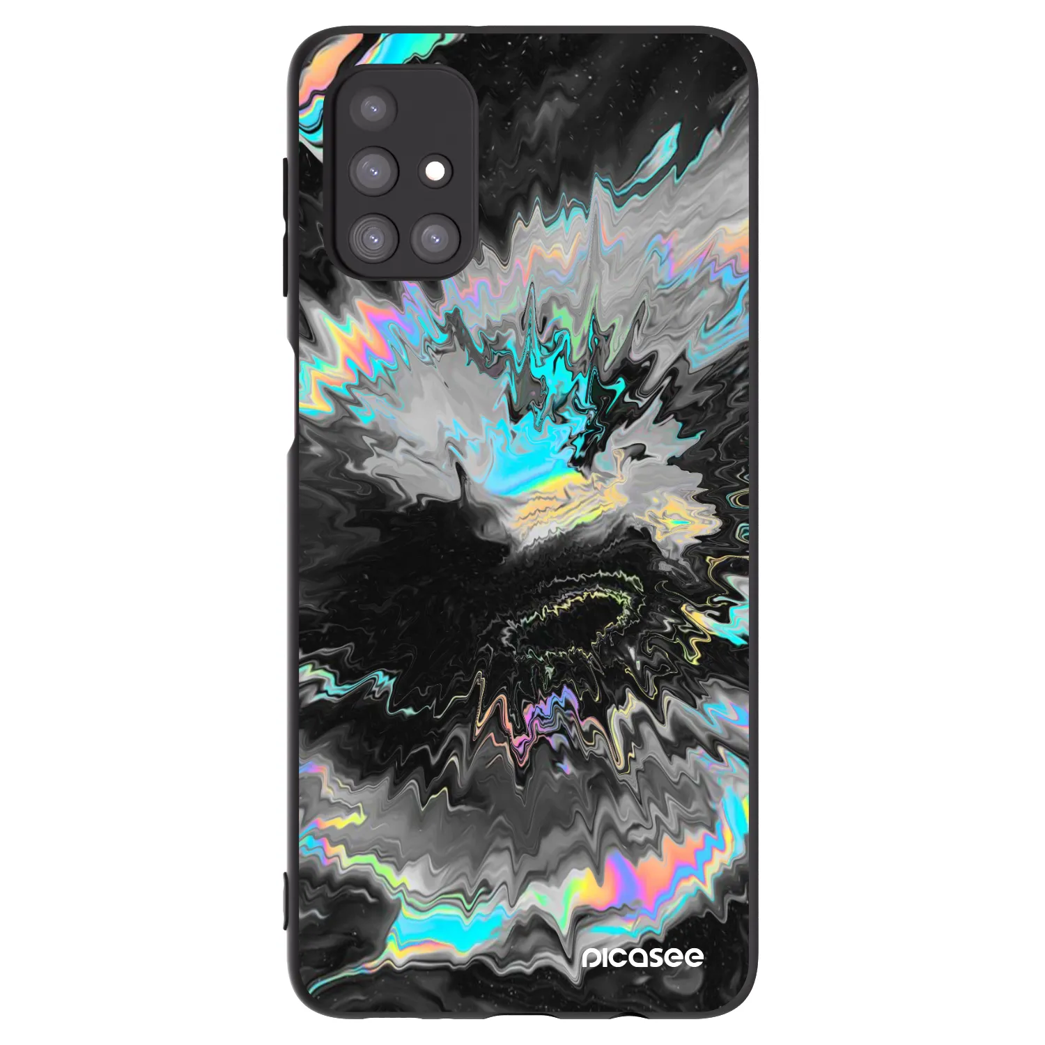 Picasee Samsung Galaxy M31s Hülle - Schwarzes Silikon - Magnetic