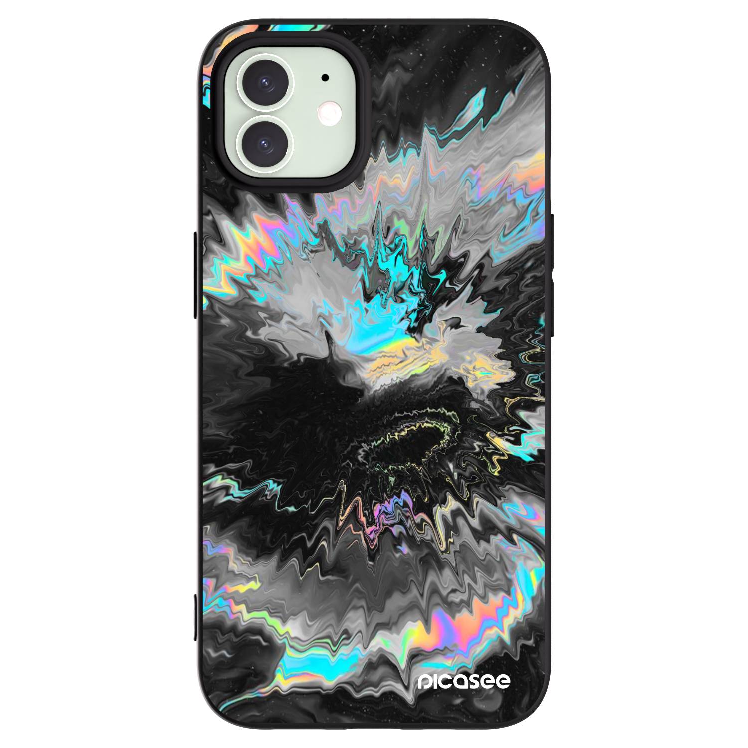 Picasee Apple iPhone 12 Hülle - Schwarzes Silikon - Magnetic