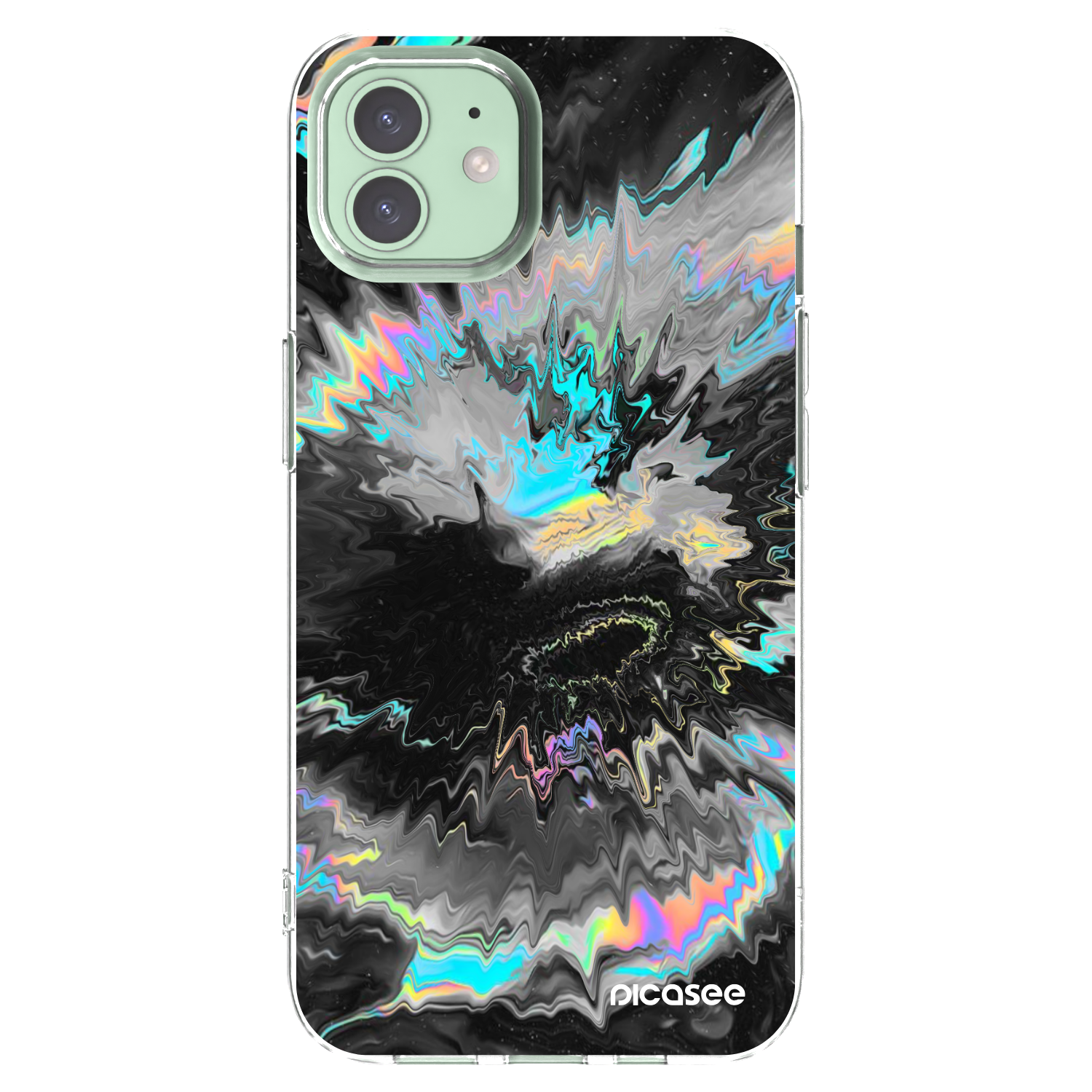 Picasee Apple iPhone 12 Hülle - Transparentes Silikon - Magnetic