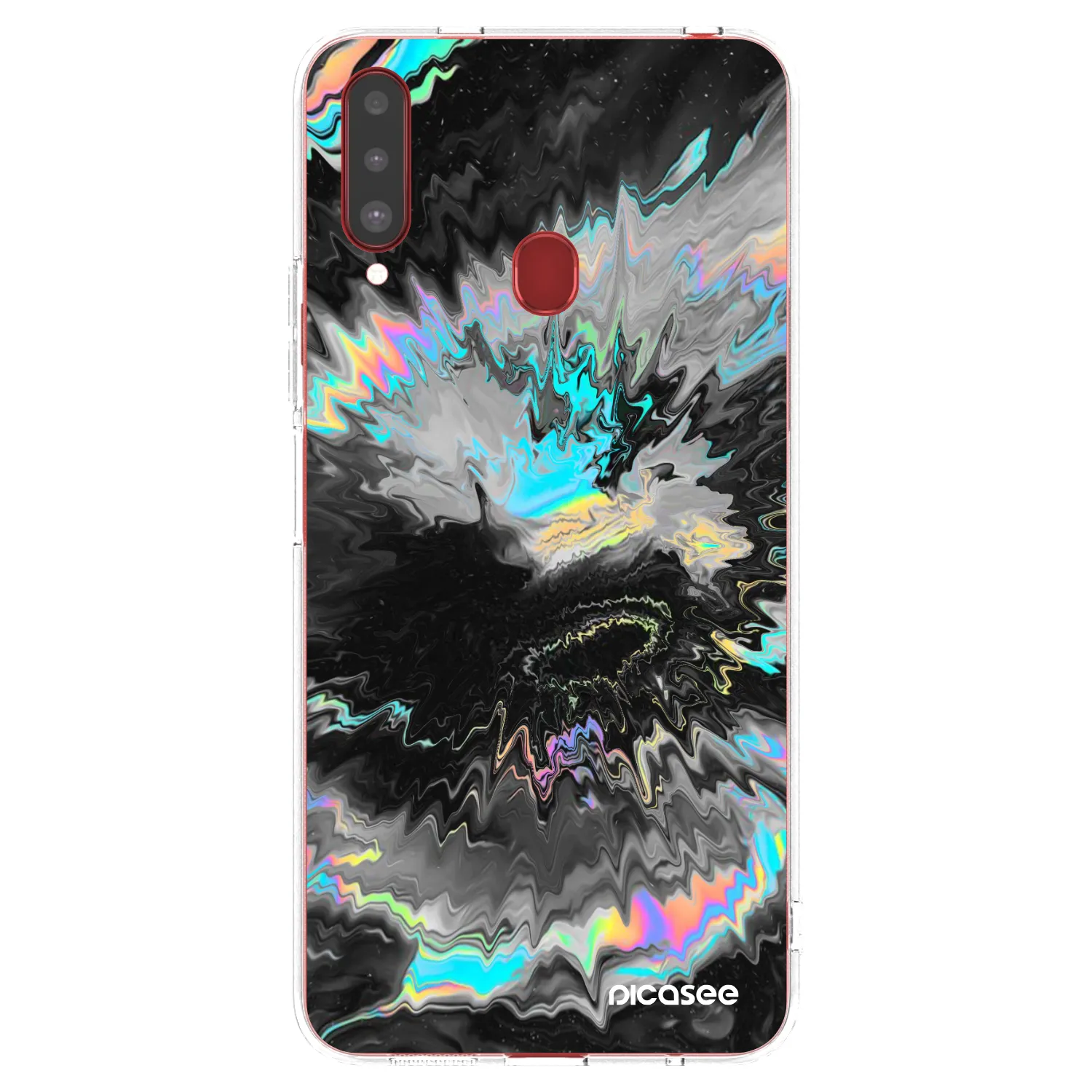 Picasee Samsung Galaxy A20s Hülle - Transparentes Silikon - Magnetic