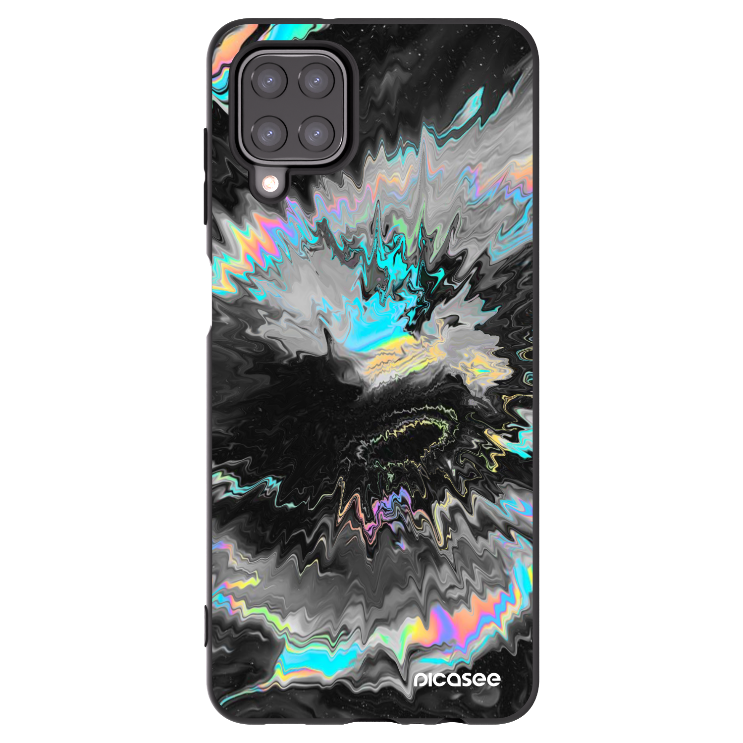 Picasee Samsung Galaxy A12 A125F Hülle - Schwarzes Silikon - Magnetic