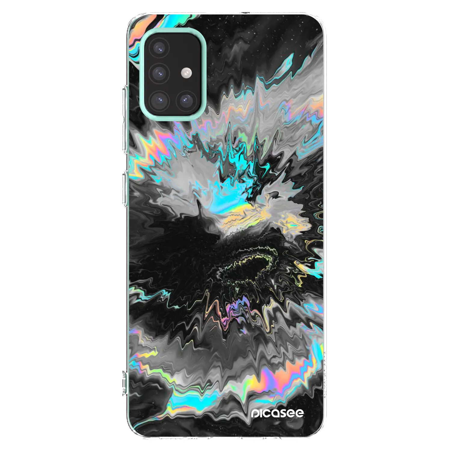 Picasee Samsung Galaxy M31s Hülle - Transparentes Silikon - Magnetic