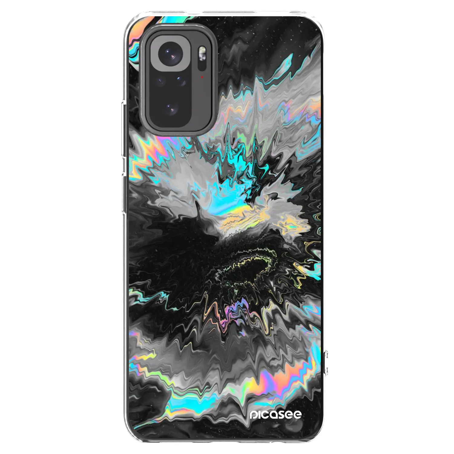 Picasee Xiaomi Redmi Note 10S Hülle - Transparentes Silikon - Magnetic