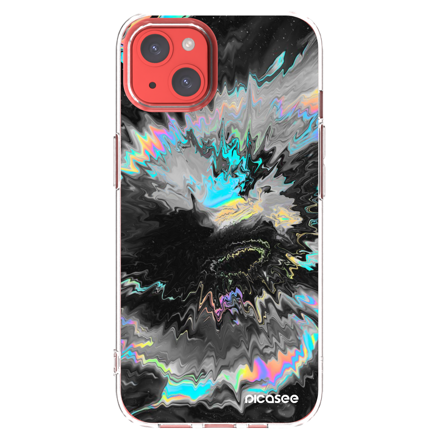 Picasee Apple iPhone 13 Hülle - Transparentes Silikon - Magnetic
