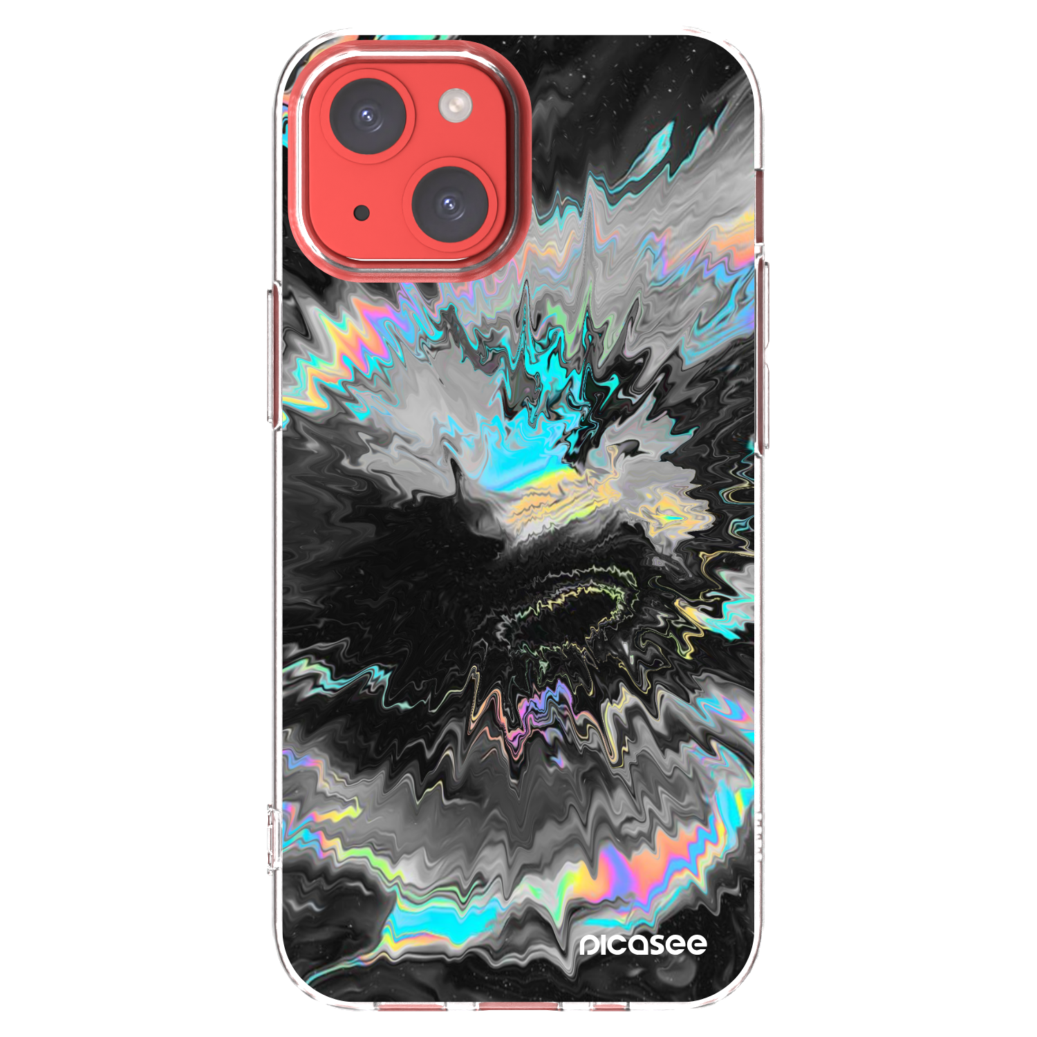 Picasee Apple iPhone 13 mini Hülle - Transparentes Silikon - Magnetic