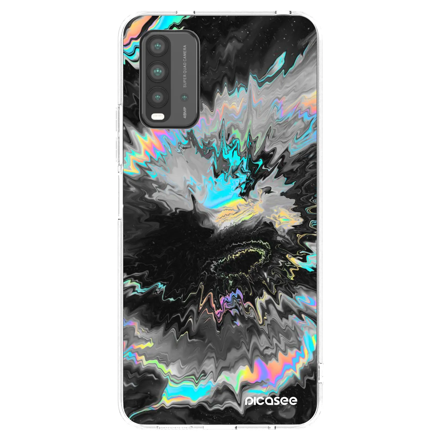Picasee Xiaomi Redmi 9T Hülle - Schwarzes Silikon - Magnetic