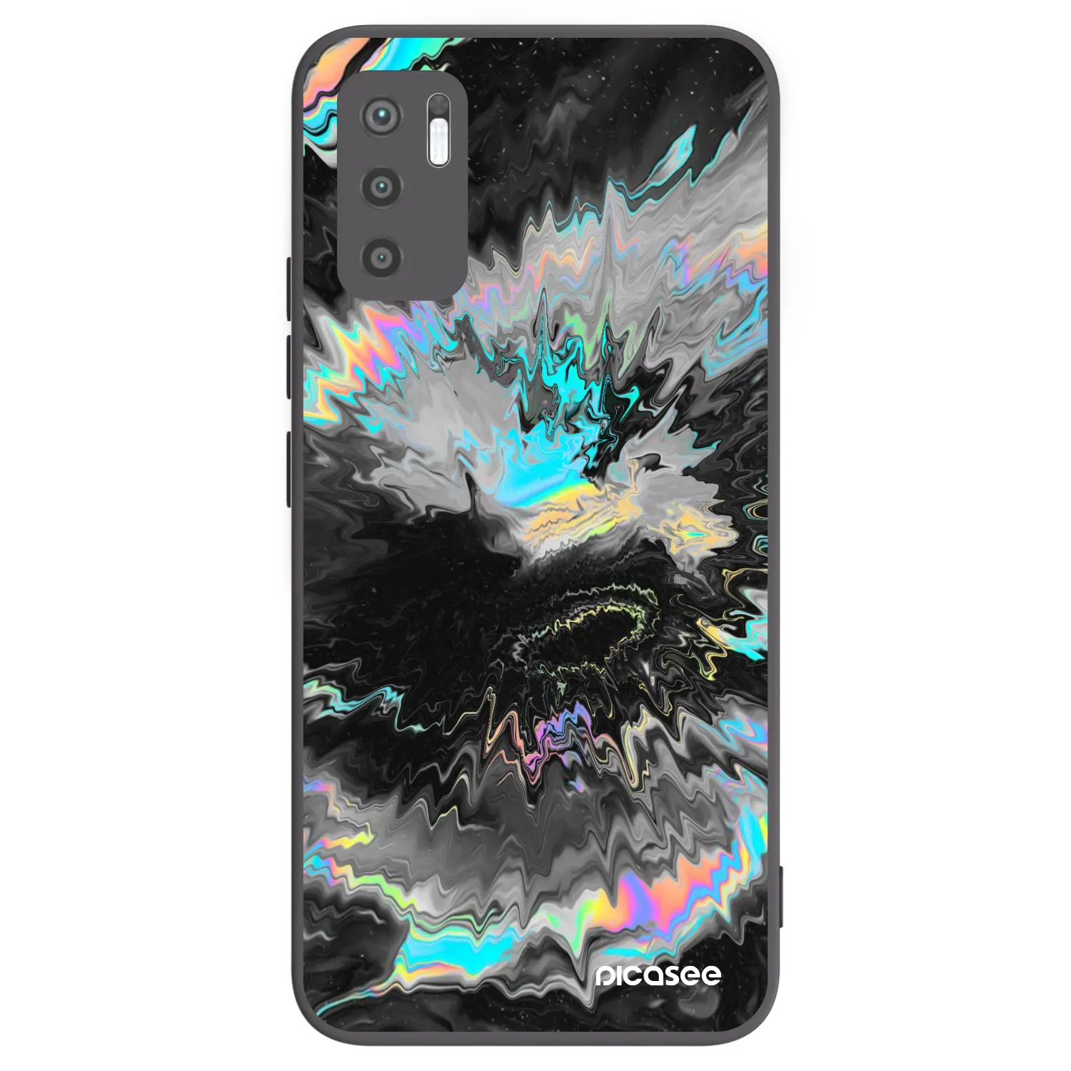 Picasee Xiaomi Redmi Note 10 5G Hülle - Schwarzes Silikon - Magnetic