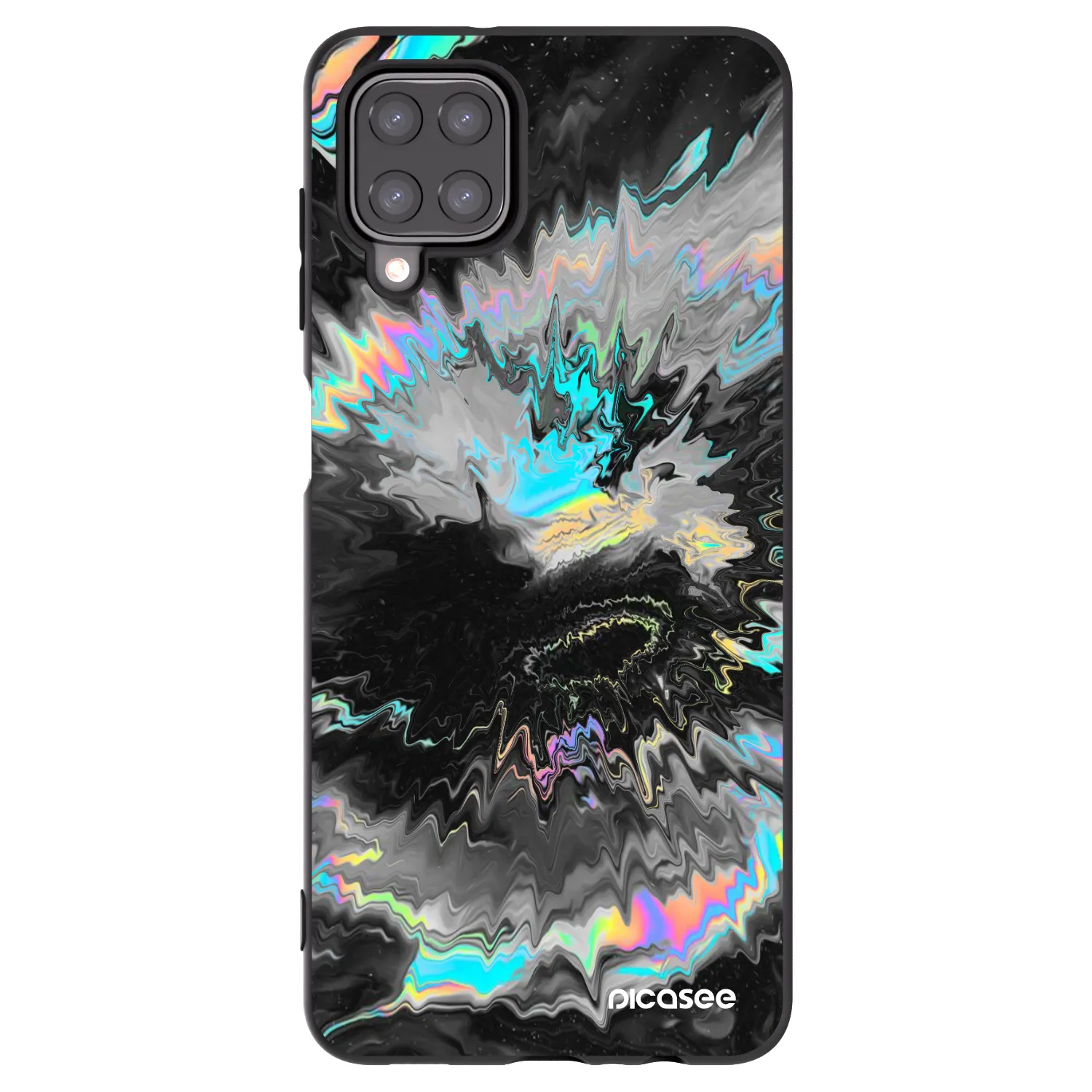 Picasee Samsung Galaxy M12 M127F Hülle - Schwarzes Silikon - Magnetic