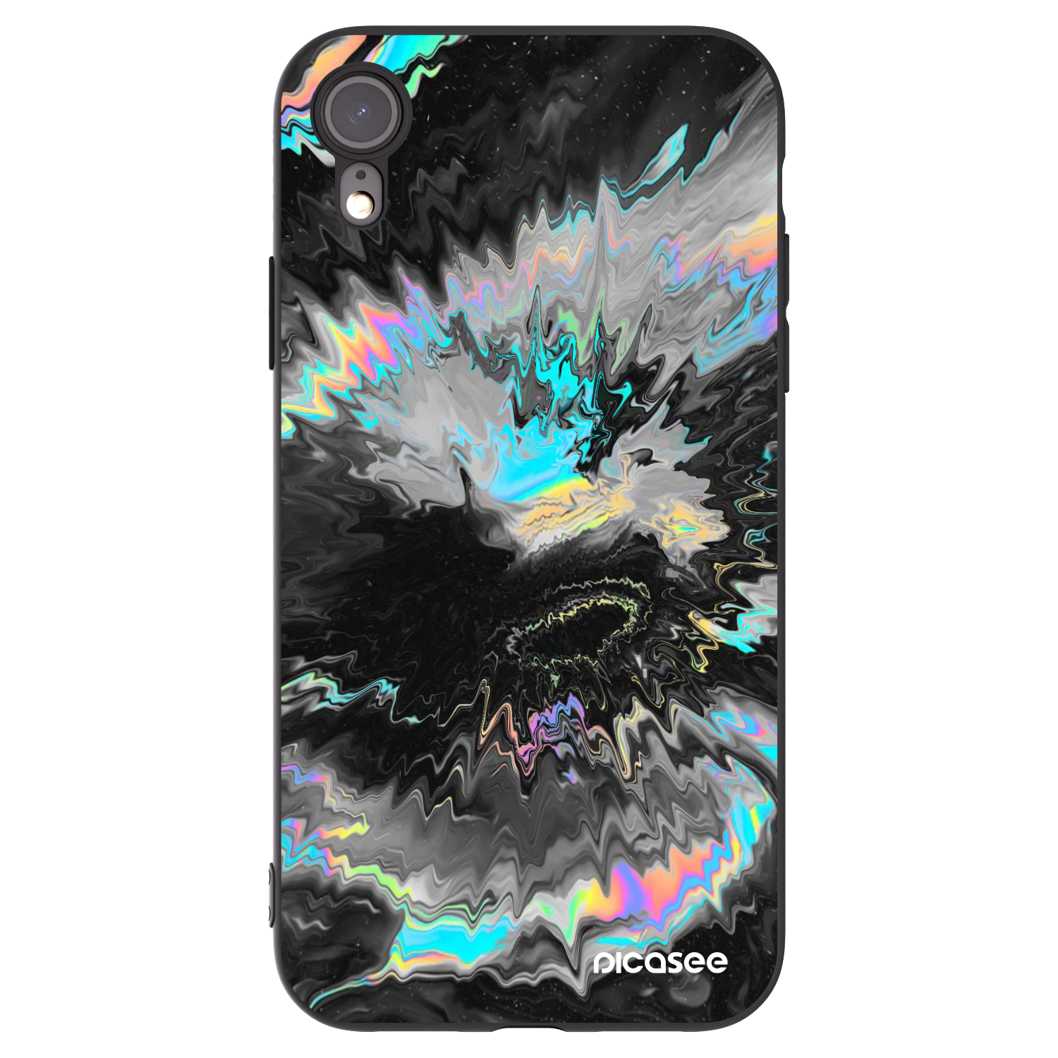 Picasee Apple iPhone XR Hülle - Schwarzes Silikon - Magnetic