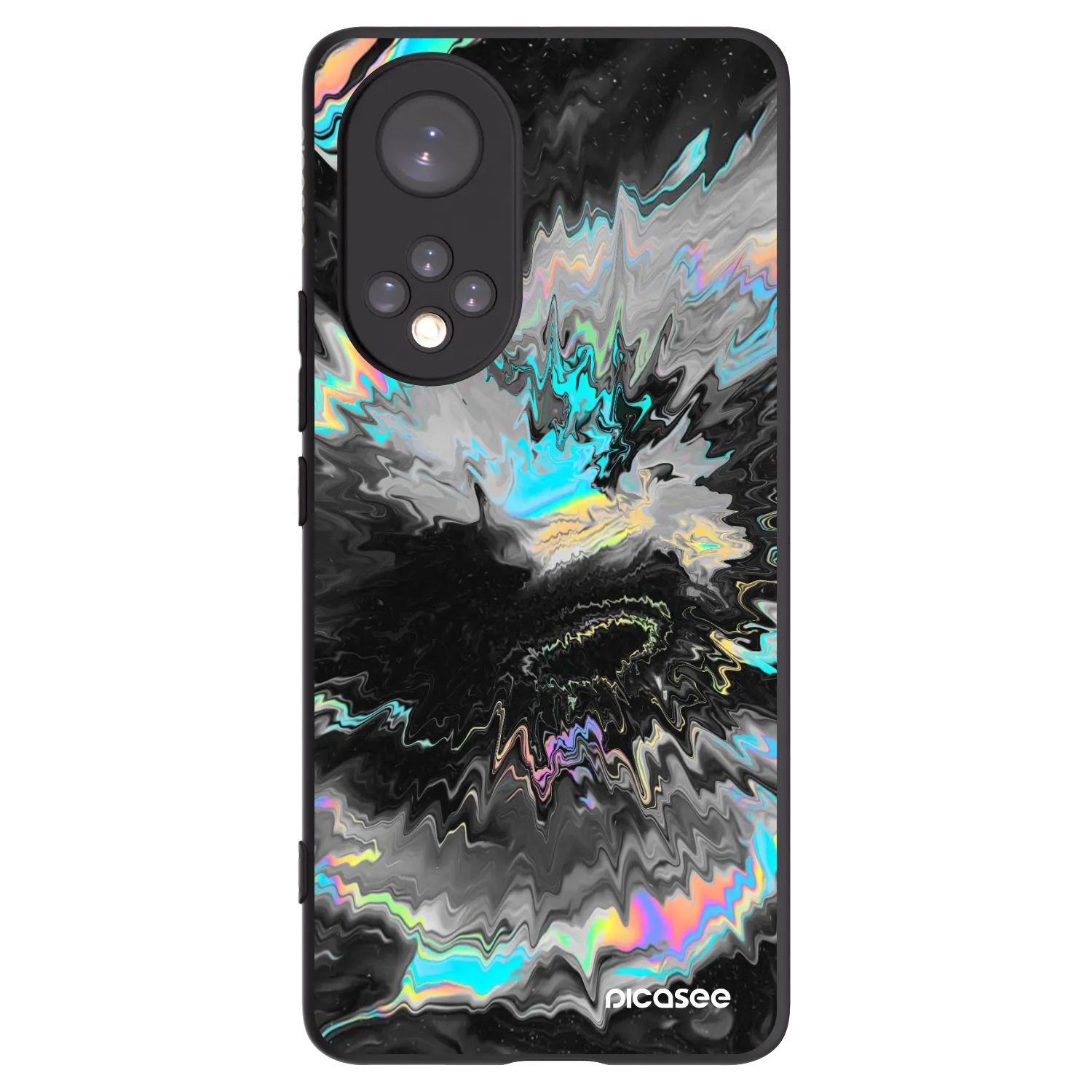 Picasee Honor 50 5G Hülle - Schwarzes Silikon - Magnetic