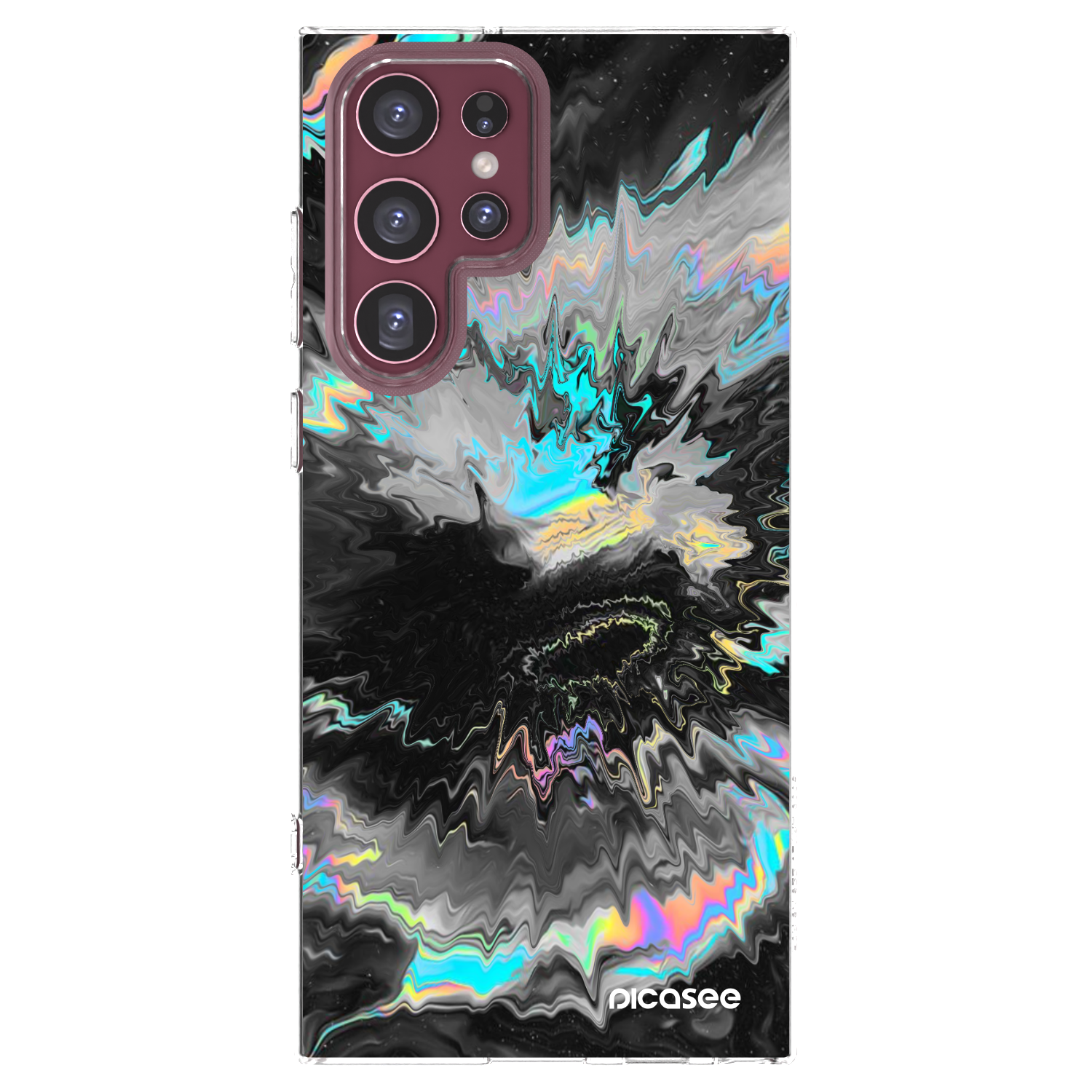 Picasee Samsung Galaxy S22 Ultra 5G Hülle - Transparentes Silikon - Magnetic