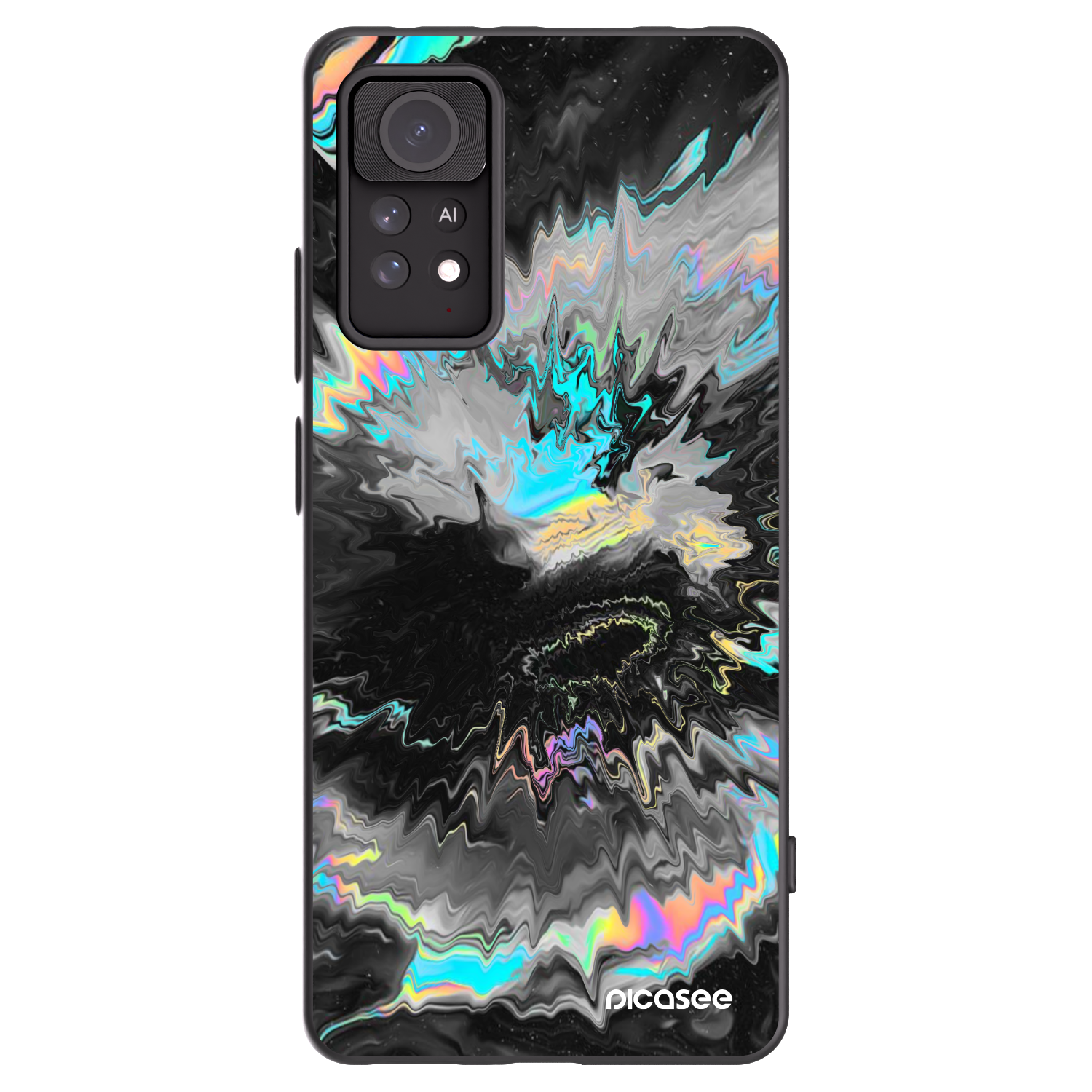 Picasee Xiaomi Redmi Note 11 Pro Hülle - Schwarzes Silikon - Magnetic