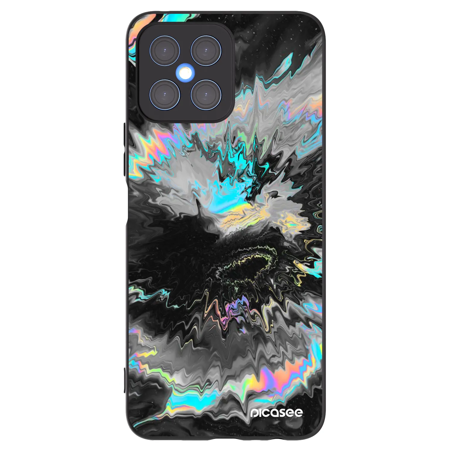 Picasee Honor X8 4G Hülle - Schwarzes Silikon - Magnetic