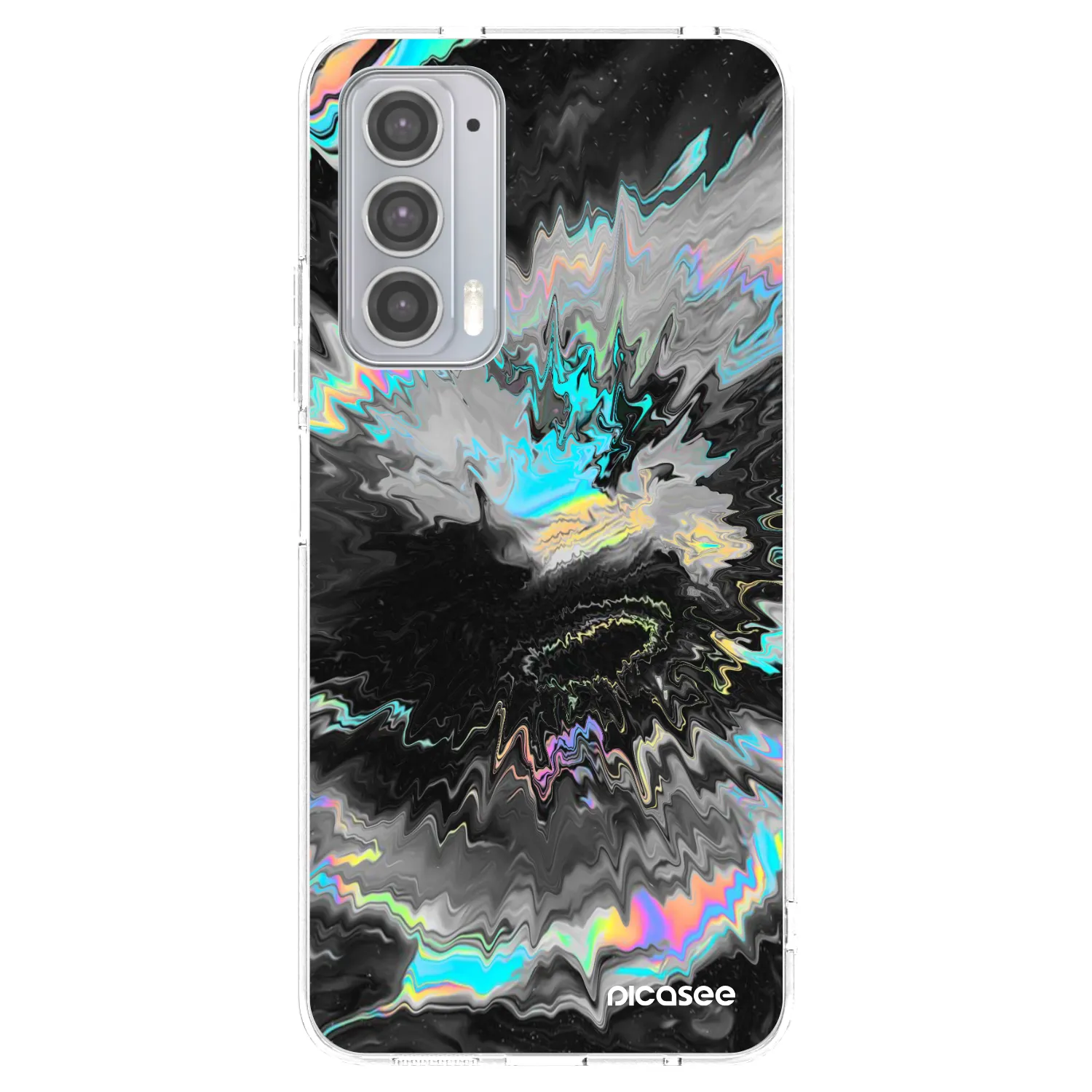 Picasee Motorola Edge 20 Hülle - Transparentes Silikon - Magnetic