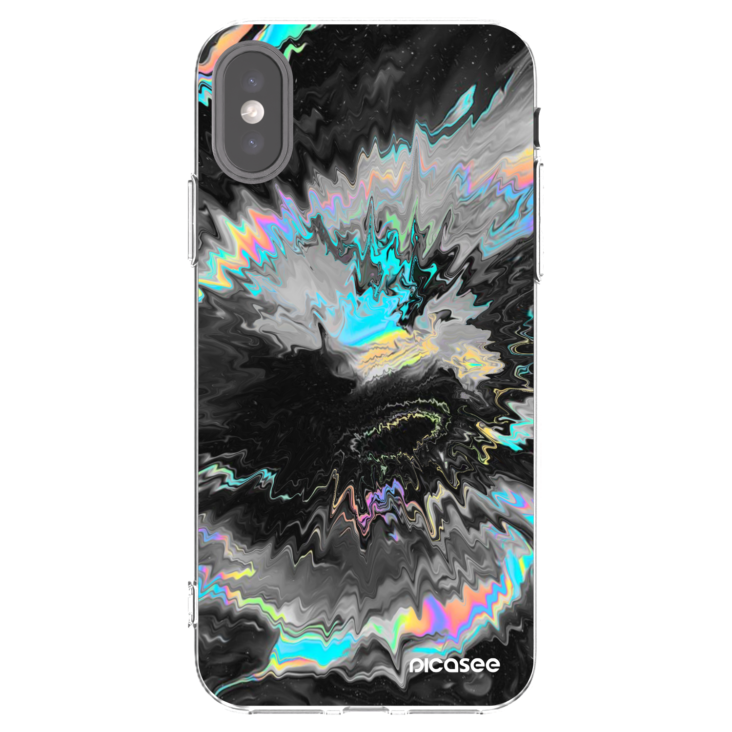 Picasee Apple iPhone X/XS Hülle - Transparentes Silikon - Magnetic