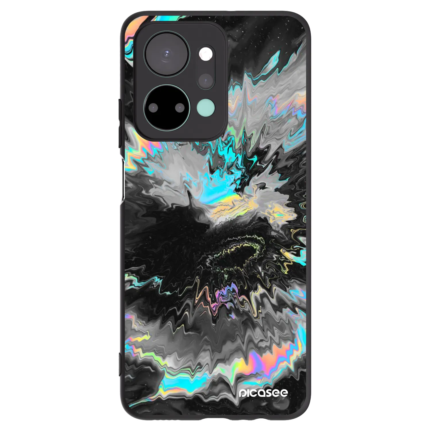 Picasee Honor X7a Hülle - Schwarzes Silikon - Magnetic