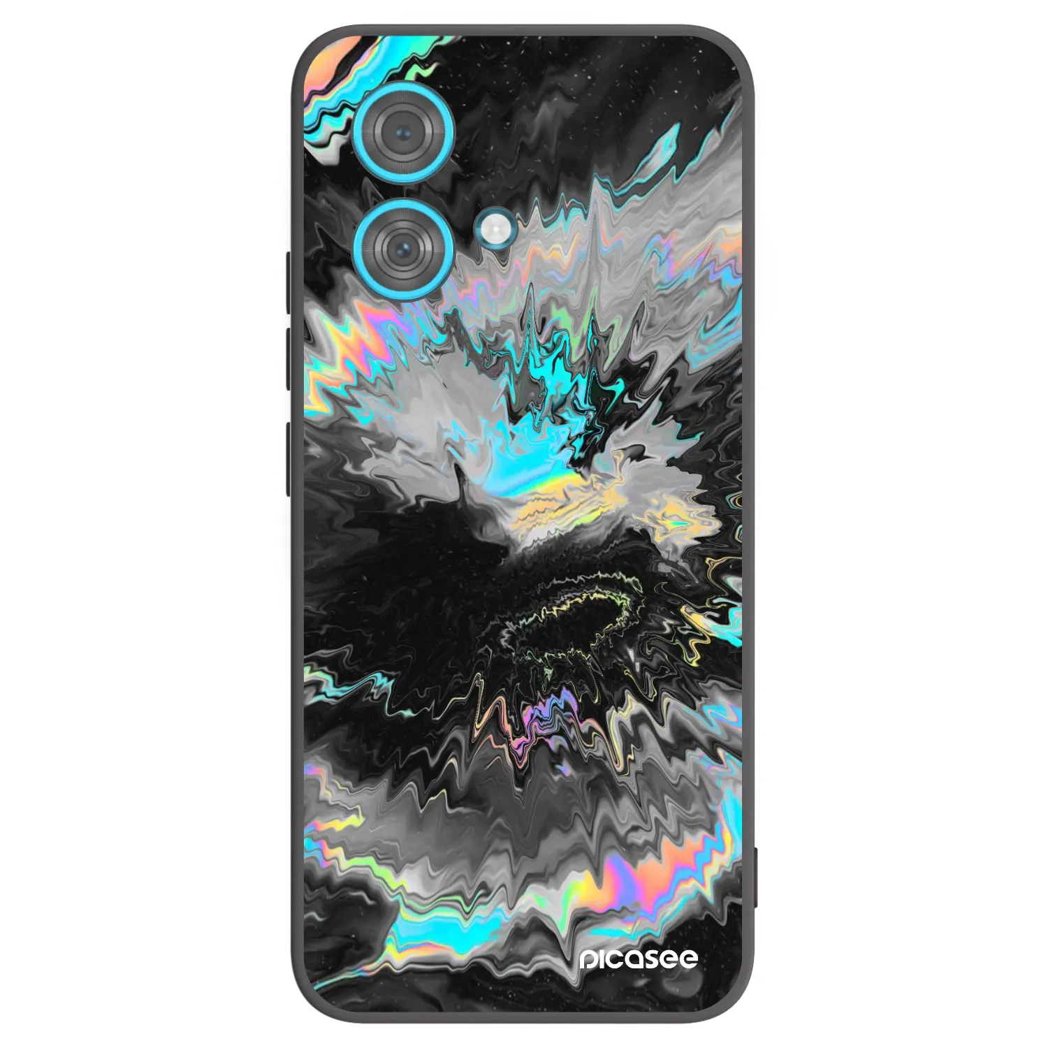 Picasee Motorola Edge 40 Neo Hülle - Schwarzes Silikon - Magnetic