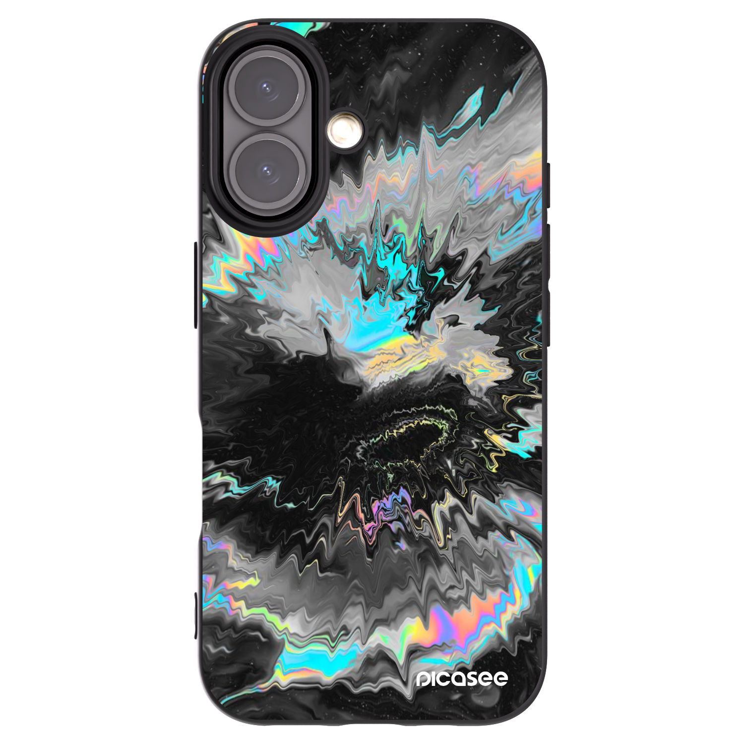 Picasee Apple iPhone 16 Hülle - Schwarzes Silikon - Magnetic