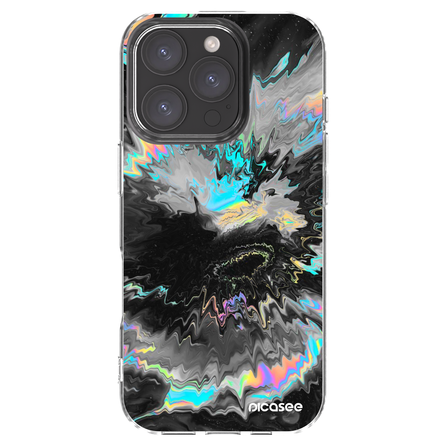 Picasee Apple iPhone 16 Pro Hülle - Transparentes Silikon - Magnetic